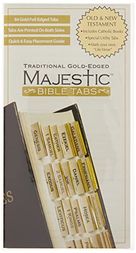 Book Cover Majestic Traditional Gold-Edged Bible Tabs