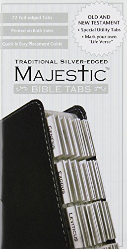 Book Cover Majestic Traditional Silver-Edged Bible Tabs
