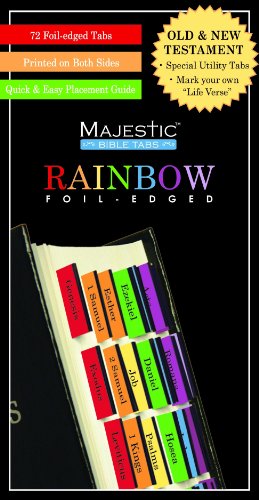 Book Cover Majestic Rainbow Bible Tabs