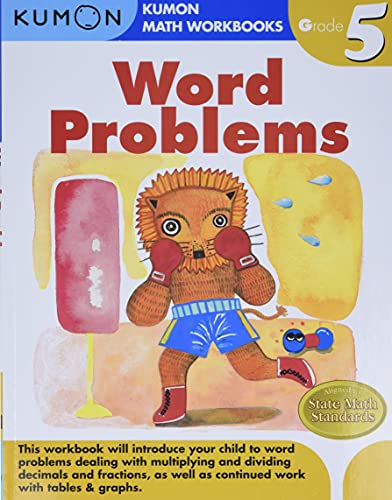 Book Cover Word Problems (Kumon Math Workbooks Grade 5)