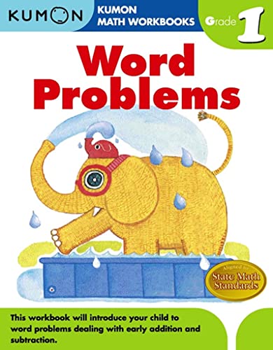 Book Cover Word Problems Grade 1 (Kumon Math Workbooks)