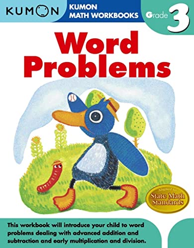 Book Cover Word Problems (Kumon Math Workbooks Grade 3)
