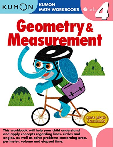 Book Cover Geometry & Measurement Grade 4 (Kumon Math Workbooks)