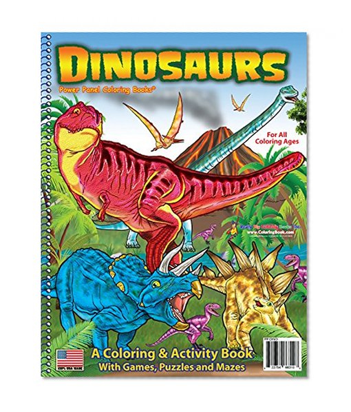 Book Cover Dinosaurs Coloring Book (8.5x11)
