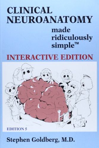 Book Cover Clinical Neuroanatomy made ridiculously simple
