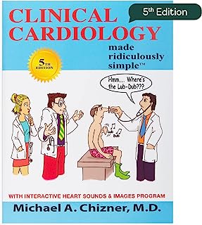 Book Cover Clinical Cardiology Made Ridiculously Simple (Rapid Learning and Retention Through the Medmaster)