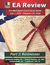 Book Cover PassKey Learning Systems EA Review, Part 2 Businesses; Enrolled Agent Study Guide: July 1, 2019-February 29, 2020 Testing Cycle