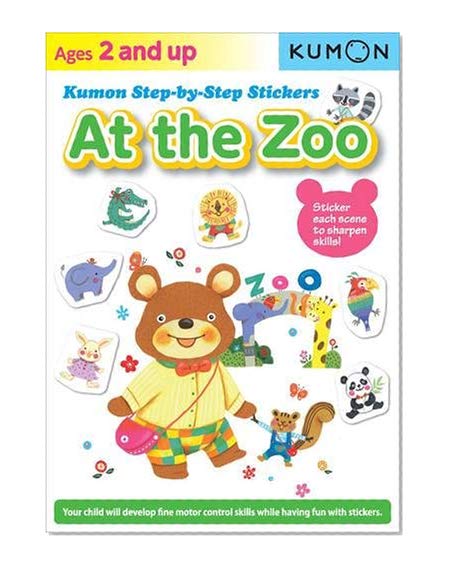 Book Cover Kumon Step-by-Step Stickers: At the Zoo