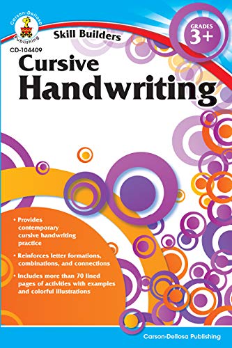 Book Cover Cursive Handwriting, Grades 3 - 5 (Skill Builders)