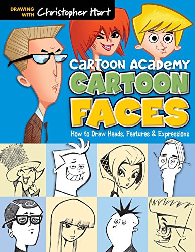 Book Cover Cartoon Faces: How to Draw Heads, Features & Expressions (Cartoon Academy)