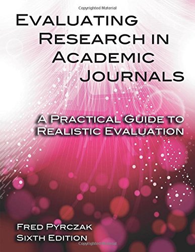 Book Cover Evaluating Research in Academic Journals