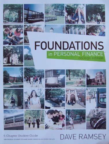 Book Cover Foundations In Personal Finance, College Edition