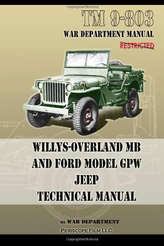 Book Cover TM 9-803 Willys-Overland MB and Ford Model GPW Jeep Technical Manual