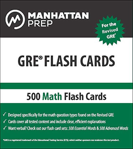 Book Cover Manhattan Prep GRE: 500 Math Flash Cards (Manhattan Prep GRE Strategy Guides)
