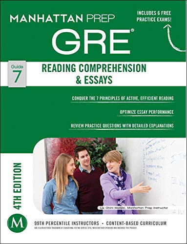 Book Cover GRE Reading Comprehension & Essays (Manhattan Prep GRE Strategy Guides)