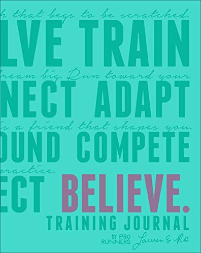 Book Cover Believe Training Journal (Bright Teal Edition)