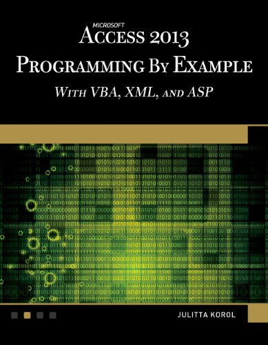 Book Cover Microsoft Access 2013 Programming by Example with VBA, XML, and ASP