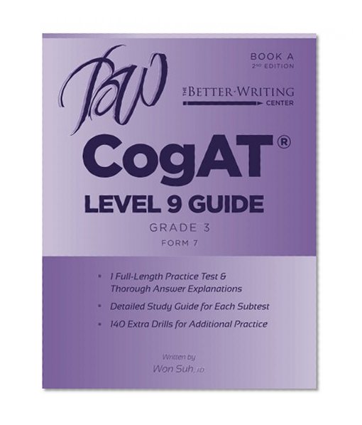 Book Cover CogAT Level 9 (Grade 3) Guide: Book A