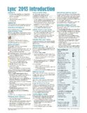 Microsoft Lync 2013 Introduction Quick Reference Guide (Cheat Sheet of Instructions, Tips & Shortcuts - Laminated Card)