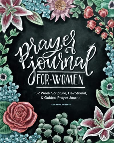 Book Cover Prayer Journal for Women: 52 Week Scripture, Devotional & Guided Prayer Journal