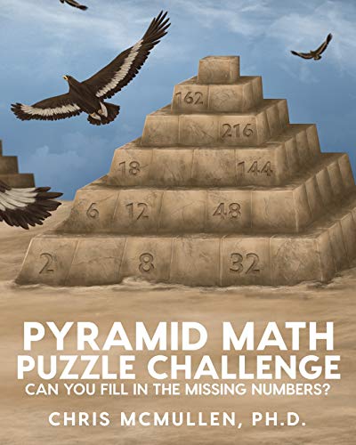 Book Cover Pyramid Math Puzzle Challenge: Can you fill in the missing numbers?