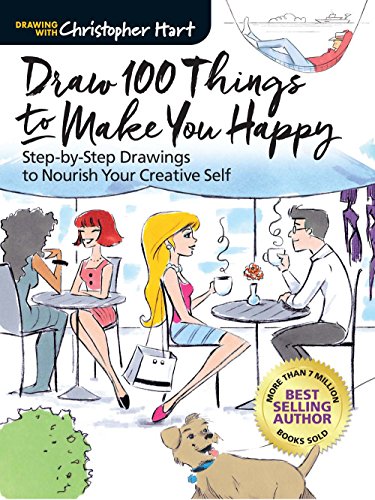 Book Cover Draw 100 Things to Make You Happy: Step-by-Step Drawings to Nourish Your Creative Self