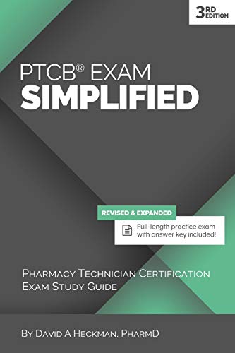 Book Cover PTCB Exam Simplified, 3rd Edition: Pharmacy Technician Certification Exam Study Guide