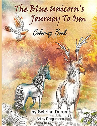 Book Cover The Blue Unicorn's Journey to Osm Coloring Book