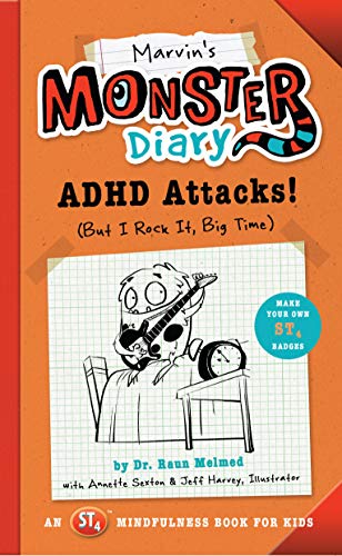 Book Cover Marvin's Monster Diary: ADHD Attacks! (But I Rock It, Big Time) (St4 Mindfulness Book for Kids)