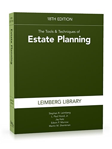 Book Cover Tools & Techniques of Estate Planning 18th edition