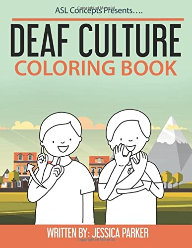 Book Cover Deaf Culture Coloring Book