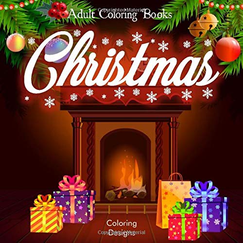 Book Cover Adult Coloring Books Christmas: Coloring Books for Adults Relaxation