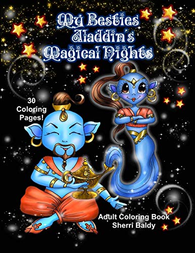 Book Cover My Besties Aladdin's Magical Nights Adult Coloring Book