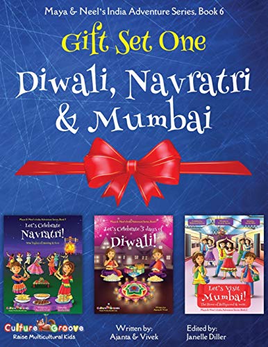 Book Cover GIFT SET ONE (Diwali, Navratri, Mumbai): Maya & Neel's India Adventure Series