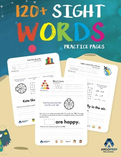 Book Cover Sight Words Practice Workbook for Preschoolers to 3rd Grade: Learn the top 100 high-frequency words with our engaging activity workbook that helps ... increase their reading comprehension level.