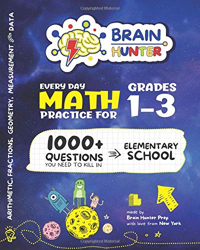 Book Cover Every Day Math Practice: 1000+ Questions You Need to Kill in Elementary School | Math Workbook | Elementary School Study Practice Notebook | Grades 1-3