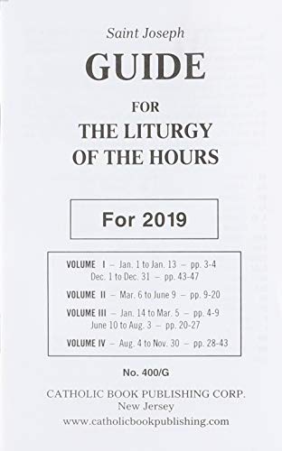 Book Cover Saint Joseph Guide for the Liturgy of the Hours: For 2019