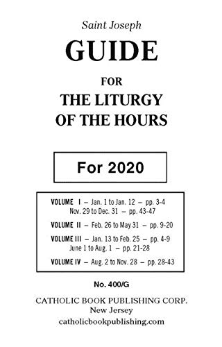 Book Cover Saint Joseph Guide for Liturgy of the Hours (2020)