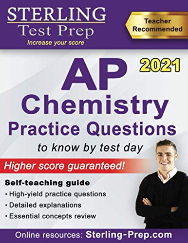 Book Cover Sterling Test Prep AP Chemistry Practice Questions: High Yield AP Chemistry Questions & Review