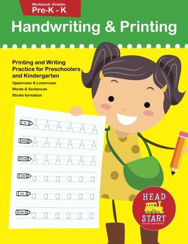 Book Cover Handwriting & Printing workbook grades Pre-K - K: Printing and Writing Practice for Preschoolers and Kindergarten (Letter Tracing)