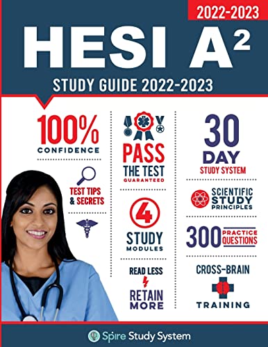 Book Cover HESI A2 Study Guide: Spire Study System & HESI A2 Test Prep Guide with HESI A2 Practice Test Review Questions for the HESI A2 Admission Assessment Exam Review