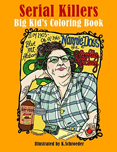 Book Cover Serial Killers: Adult Coloring Book