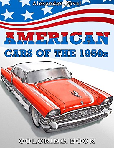 Book Cover American Cars of the 1950s Coloring Book