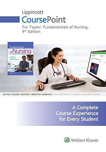 Book Cover Lippincott CoursePoint for Taylor's Fundamentals of Nursing: The Art and Science of Person-Centered Nursing Care