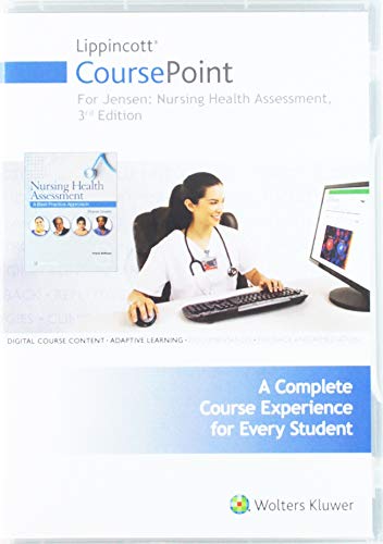 Book Cover Lippincott CoursePoint for Jensen's Nursing Health Assessment: A Best Practice Approach