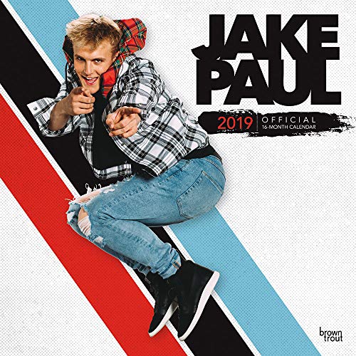 Book Cover Jake Paul 2019 12 x 12 Inch Monthly Square Wall Calendar, Singer Songwriter Celebrity Icon Music