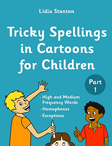 Book Cover Tricky Spellings in Cartoons for Children