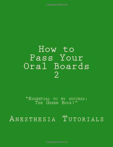 Book Cover How to Pass Your Oral Boards 2