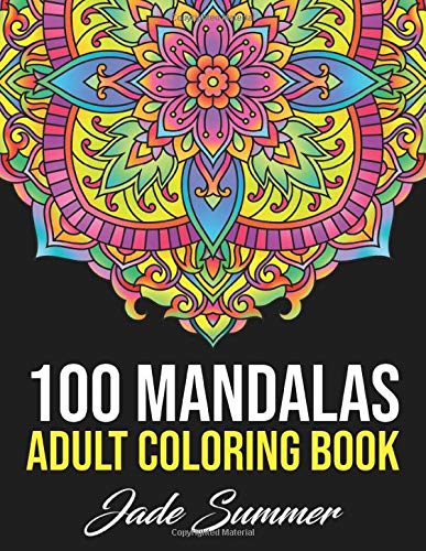 Book Cover Mandala Coloring Book: 100 Magical Mandalas | An Adult Coloring Book with Fun, Easy, and Relaxing Mandalas