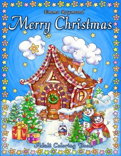 Book Cover Merry Christmas Adult Coloring Book